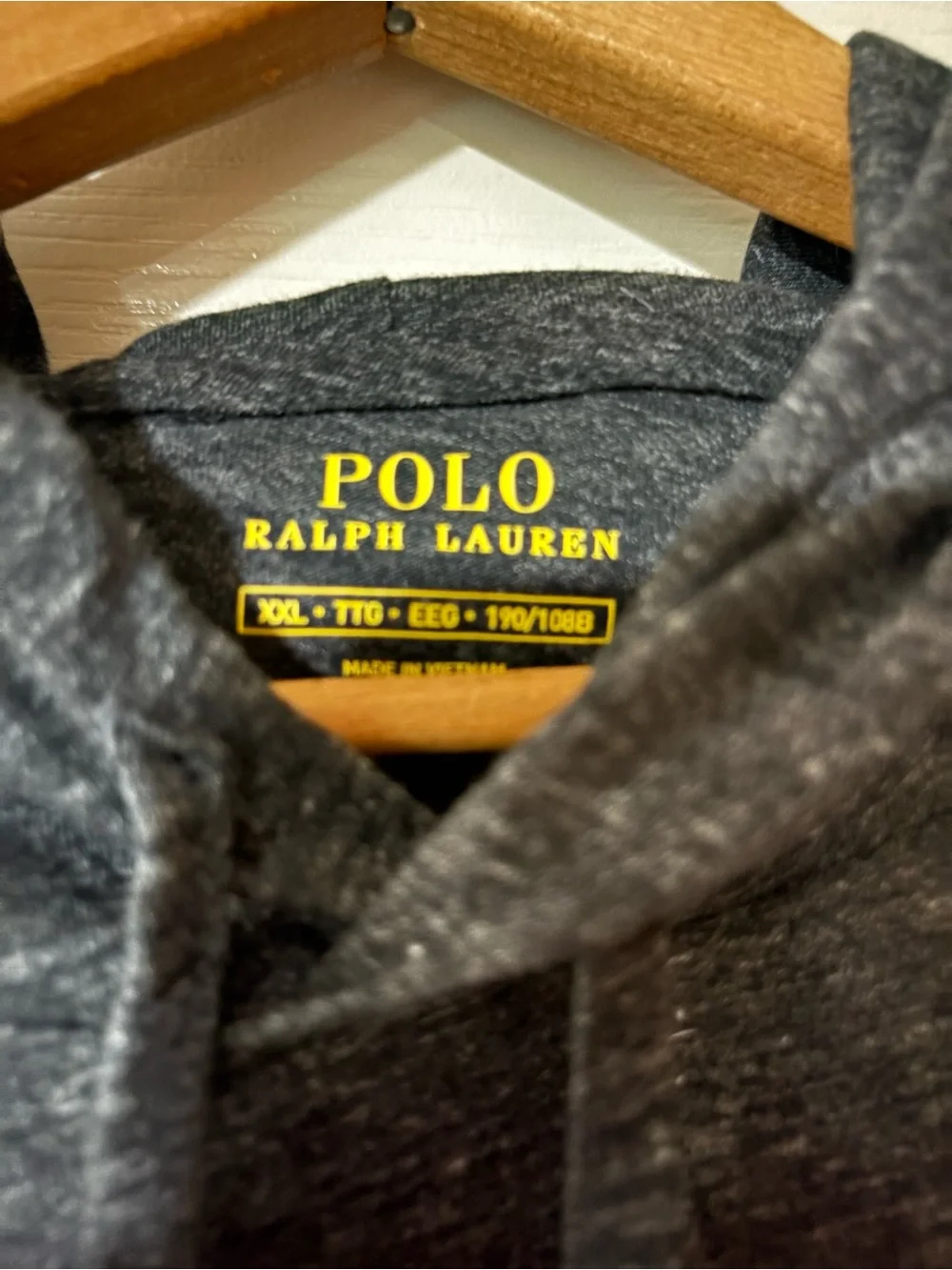 Polo by Ralph Lauren Charcoal Hooded Long-Sleeve Shirt